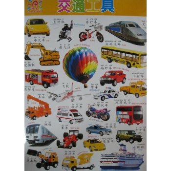 阳光宝贝双面大挂图·交通工具/汽车标志