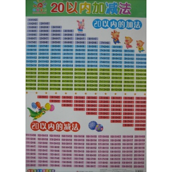 阳光宝贝双面大挂图·学数1~100/20以内加减法