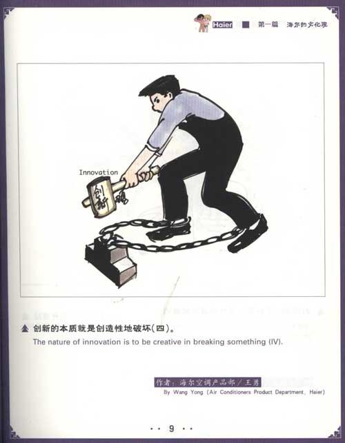 海尔员工的画与话