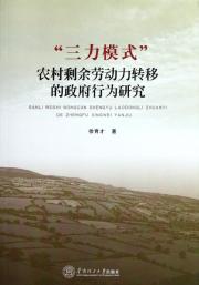 三力模式农村剩余劳动力转移的政府行为研究