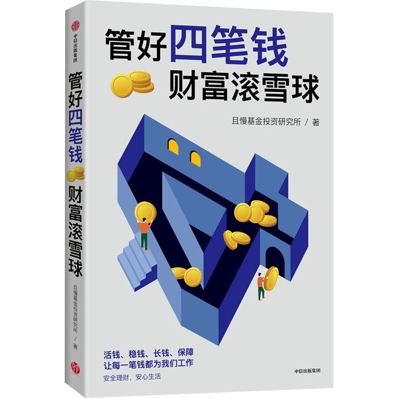  管好四笔钱 财富滚雪球 活钱、稳钱、长钱、保障，让每一笔钱都为我们工作！ 安全理财，安心生活。 