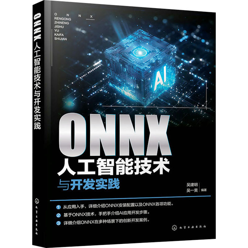  ONNX人工智能技术与开发实践 ONNX入门学习参考书，一线技术人员编写，实用性强 